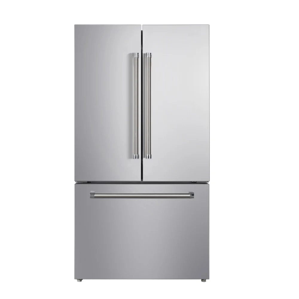 Yukon 36" Counter-Depth SS French-Door Refrigerator with Bottom-Freezer